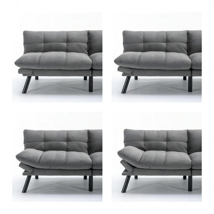 Canapé convertible moderne en tissu de 70,9 pouces avec dossier réglable