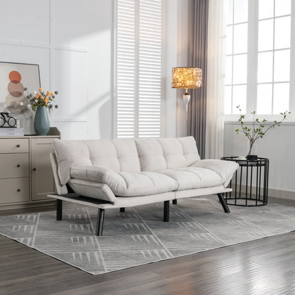 Canapé convertible moderne en tissu de 70,9 pouces avec dossier réglable