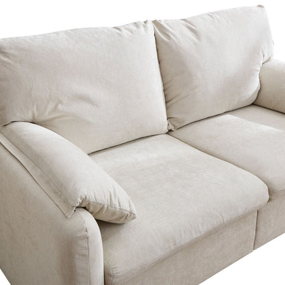 Canapé 2 places en chenille 71,28 po, confort nuageux avec éponge haute résilience, design minimaliste moderne