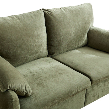 Canapé 2 places en chenille 71,28 po, confort nuageux avec éponge haute résilience, design minimaliste moderne