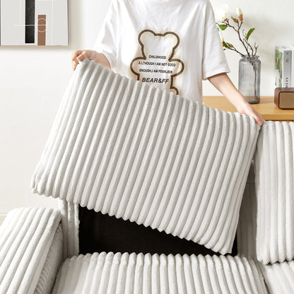 Canapé causeuse en tissu 71 avec accoudoirs carrés et port USB pour le salon