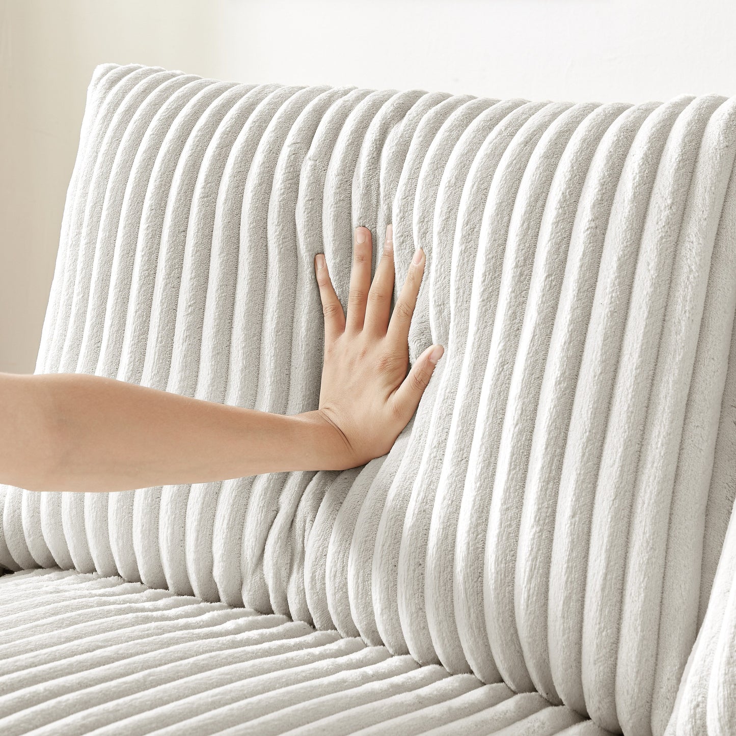 Canapé causeuse en tissu 71 avec accoudoirs carrés et port USB pour le salon