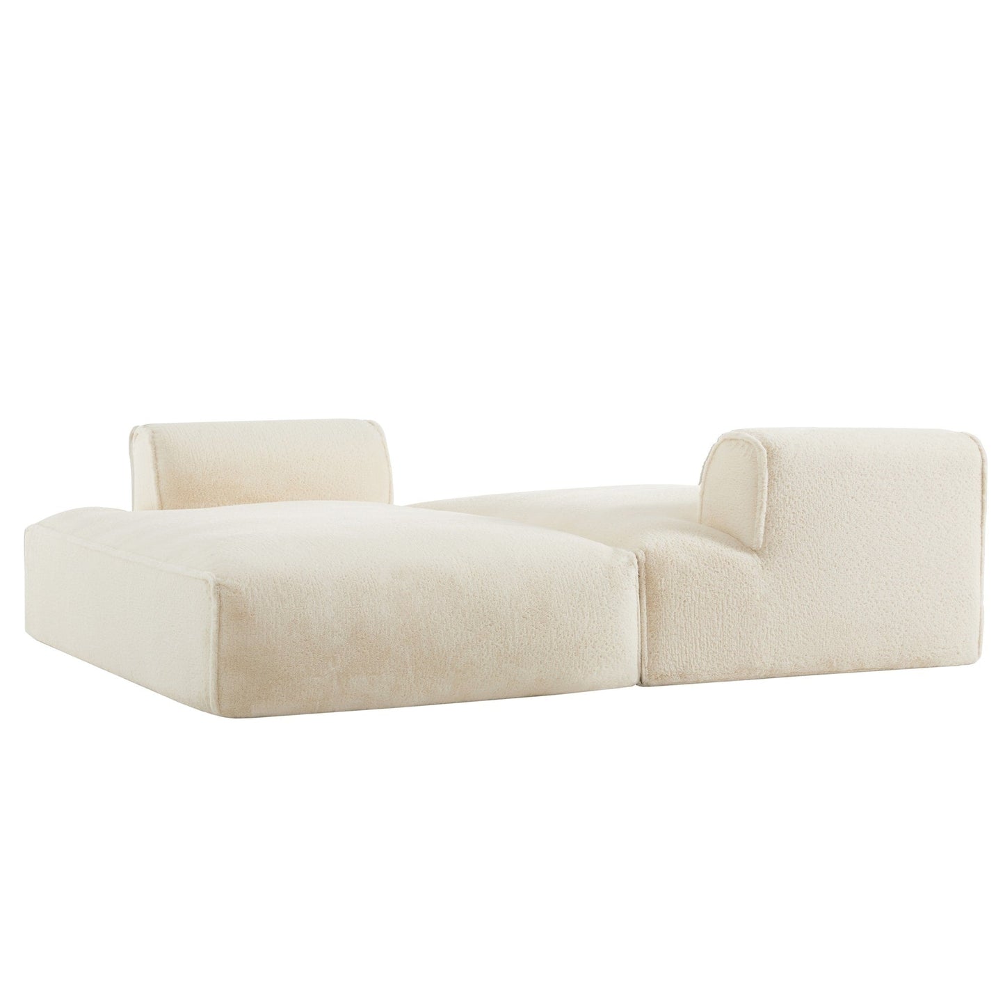Canapé-lit modulaire surdimensionné de 72 pouces, spacieux et rempli de mousse compressée
