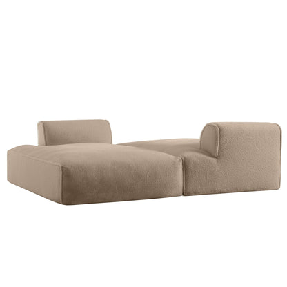 Canapé-lit modulaire surdimensionné de 72 pouces, spacieux et rempli de mousse compressée