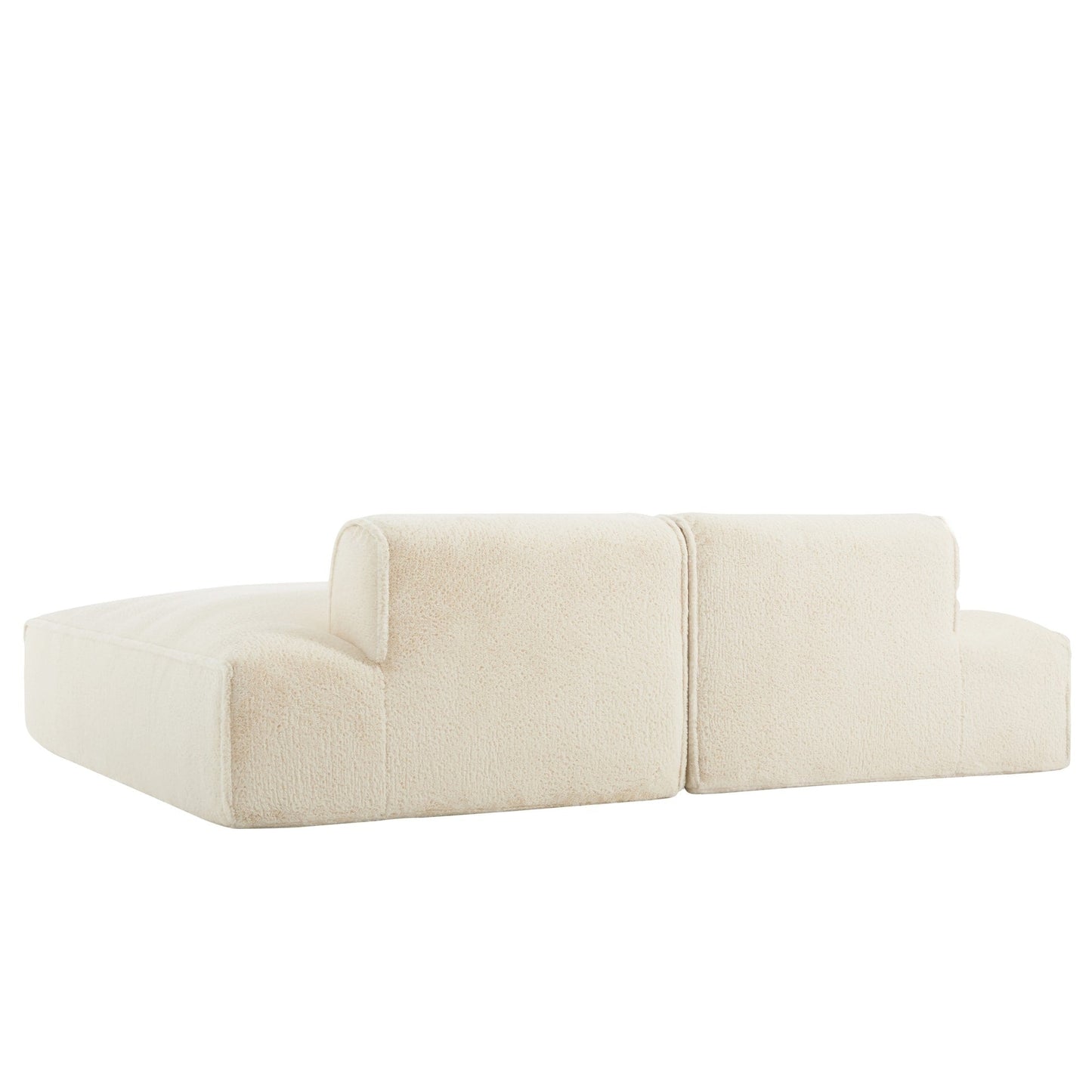Canapé-lit modulaire surdimensionné de 72 pouces, spacieux et rempli de mousse compressée