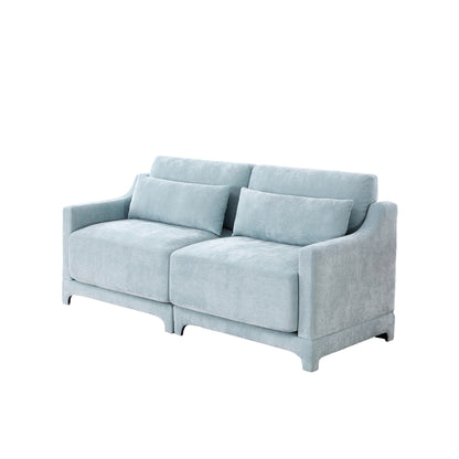 Canapé 3 places en chenille 73,2 avec 2 coussins lombaires pour le salon