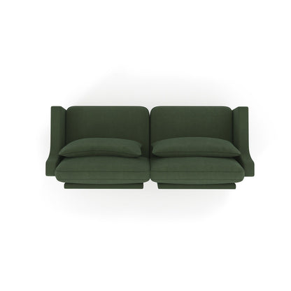 Canapé 3 places en chenille 73,2 avec 2 coussins lombaires pour le salon