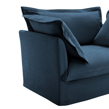 Canapé modulable 3 places en chenille 73,2 avec housses amovibles et lavables et plusieurs coussins