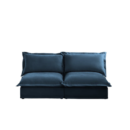 Canapé modulable 3 places en chenille 73,2 avec housses amovibles et lavables et plusieurs coussins