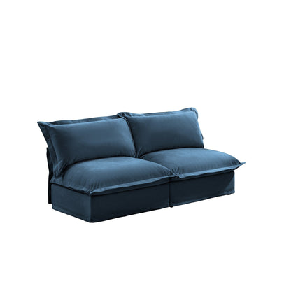 Canapé modulable 3 places en chenille 73,2 avec housses amovibles et lavables et plusieurs coussins