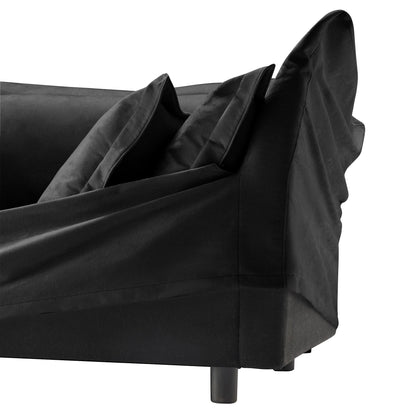 Canapé modulable 3 places en chenille 73,2 avec housses amovibles et lavables et plusieurs coussins