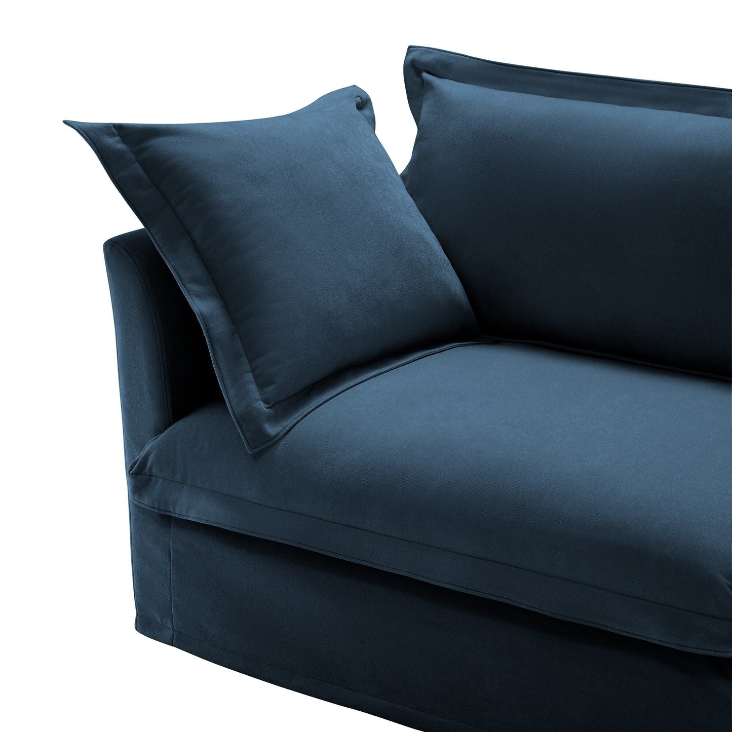 Canapé modulable 3 places en chenille 73,2 avec housses amovibles et lavables et plusieurs coussins