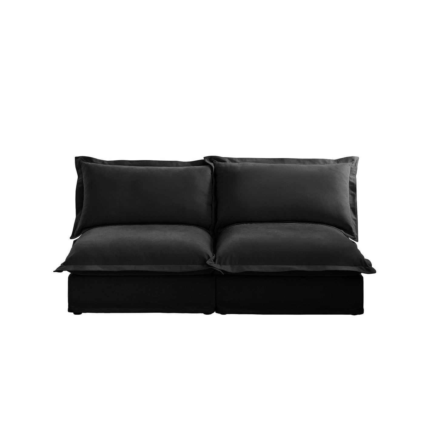 Canapé modulable 3 places en chenille 73,2 avec housses amovibles et lavables et plusieurs coussins