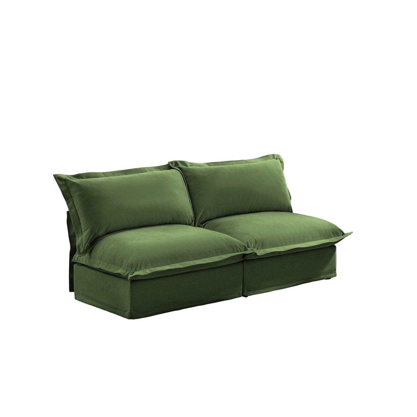 Canapé modulable 3 places en chenille 73,2 avec housses amovibles et lavables et plusieurs coussins