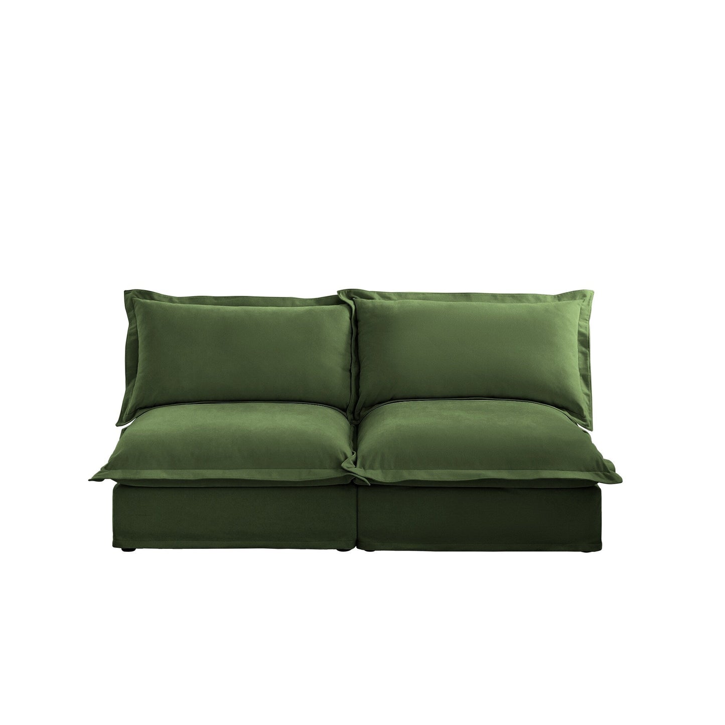 Canapé modulable 3 places en chenille 73,2 avec housses amovibles et lavables et plusieurs coussins