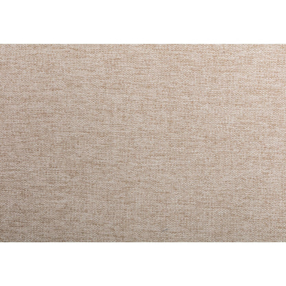 Canapé causeuse en tissu de 74,8 po avec coussins amovibles, pieds en métal et accoudoirs carrés contemporains