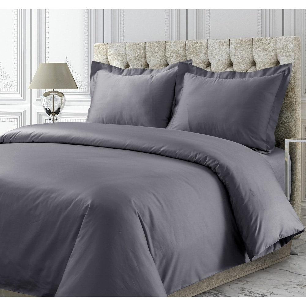 Parure de lit surdimensionnée en satin de coton 750 fils