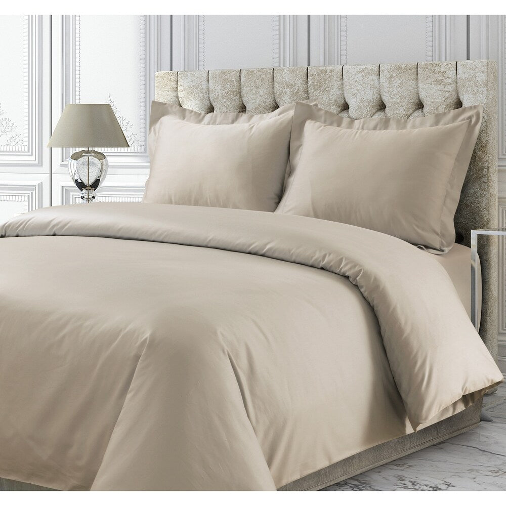 Parure de lit surdimensionnée en satin de coton 750 fils
