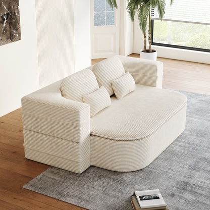 Canapé-lit convertible pliable 2 en 1 de 75 pouces en mousse avec couverture multifonctionnelle