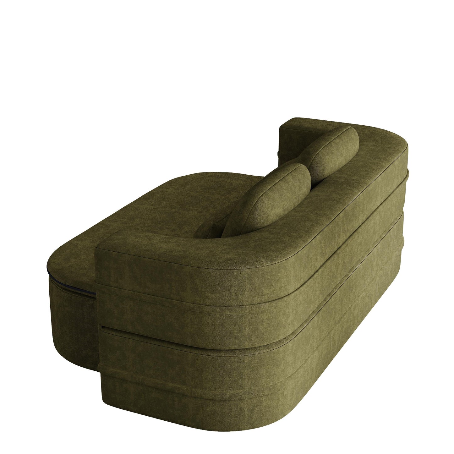 Canapé-lit pliable 2 en 1 75'', convertible en mousse chenille, avec couverture multifonctionnelle, canapé de salon
