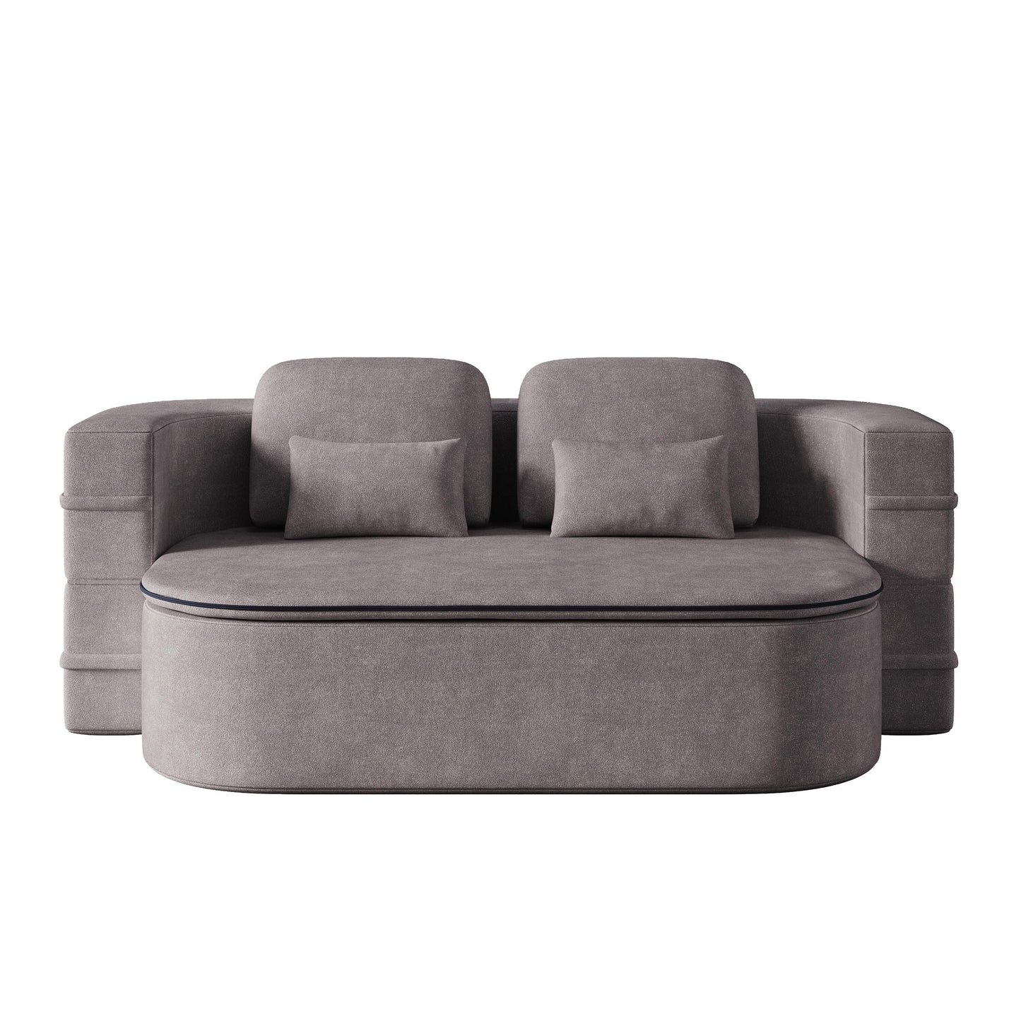 Canapé-lit pliable 2 en 1 75'', convertible en mousse chenille, avec couverture multifonctionnelle, canapé de salon
