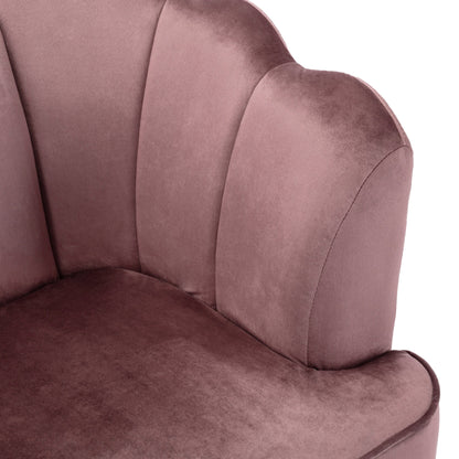 Canapé 3 places en velours avec coutures en canal et pieds en métal pour salon (76,25 po)