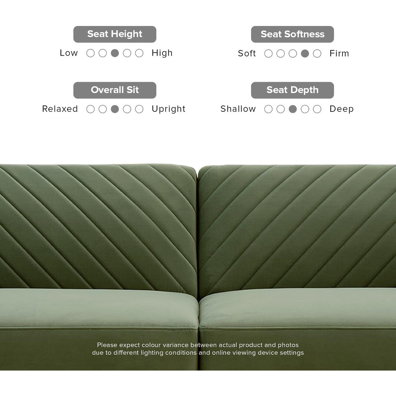 Canapé-lit futon moderne du milieu du siècle 76,8 po - Petit canapé-lit causeuse avec housse en velours de qualité supérieure pour le salon, vert olive