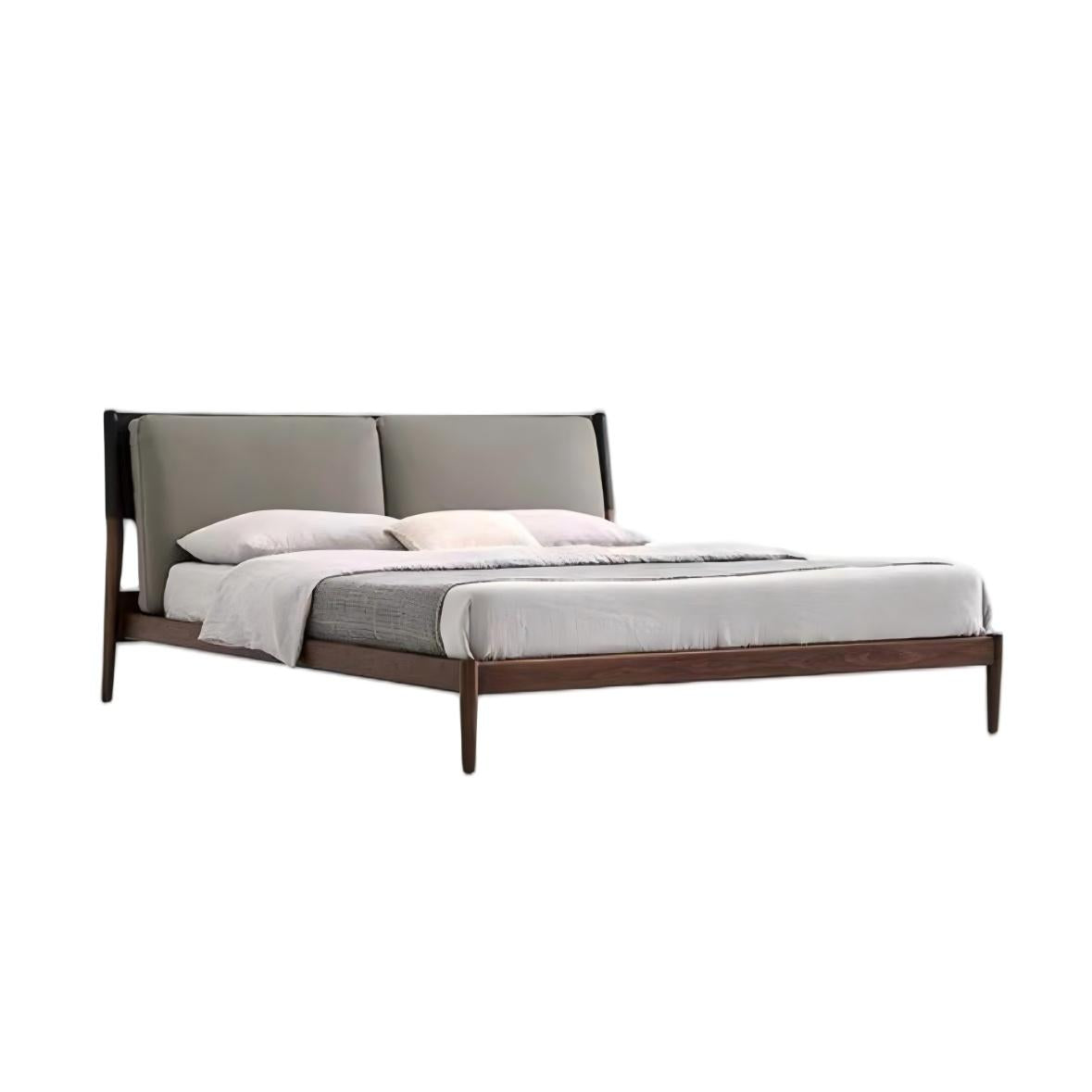 Truffle Cream Leather Bed