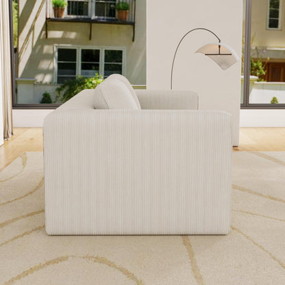 Canapé modulaire Cloud 2 places en velours côtelé 78,74 po, sans assemblage requis