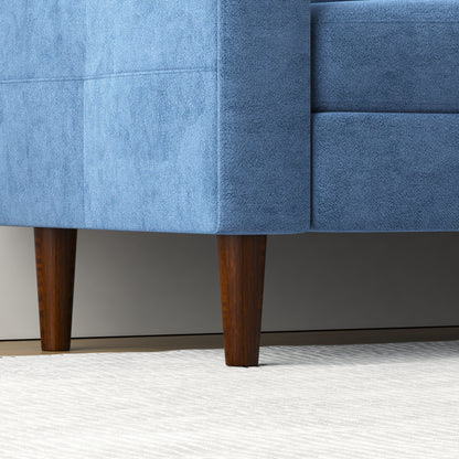 Canapé convertible 3 places en L de 78,74 pouces avec pouf de rangement, ports USB et porte-gobelet