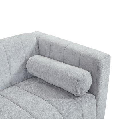 Canapé rembourré en chenille 78,7 avec pieds