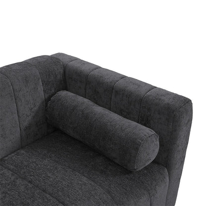 Canapé rembourré en chenille 78,7 avec pieds