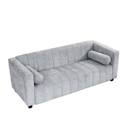 Canapé rembourré en chenille 78,7 avec pieds
