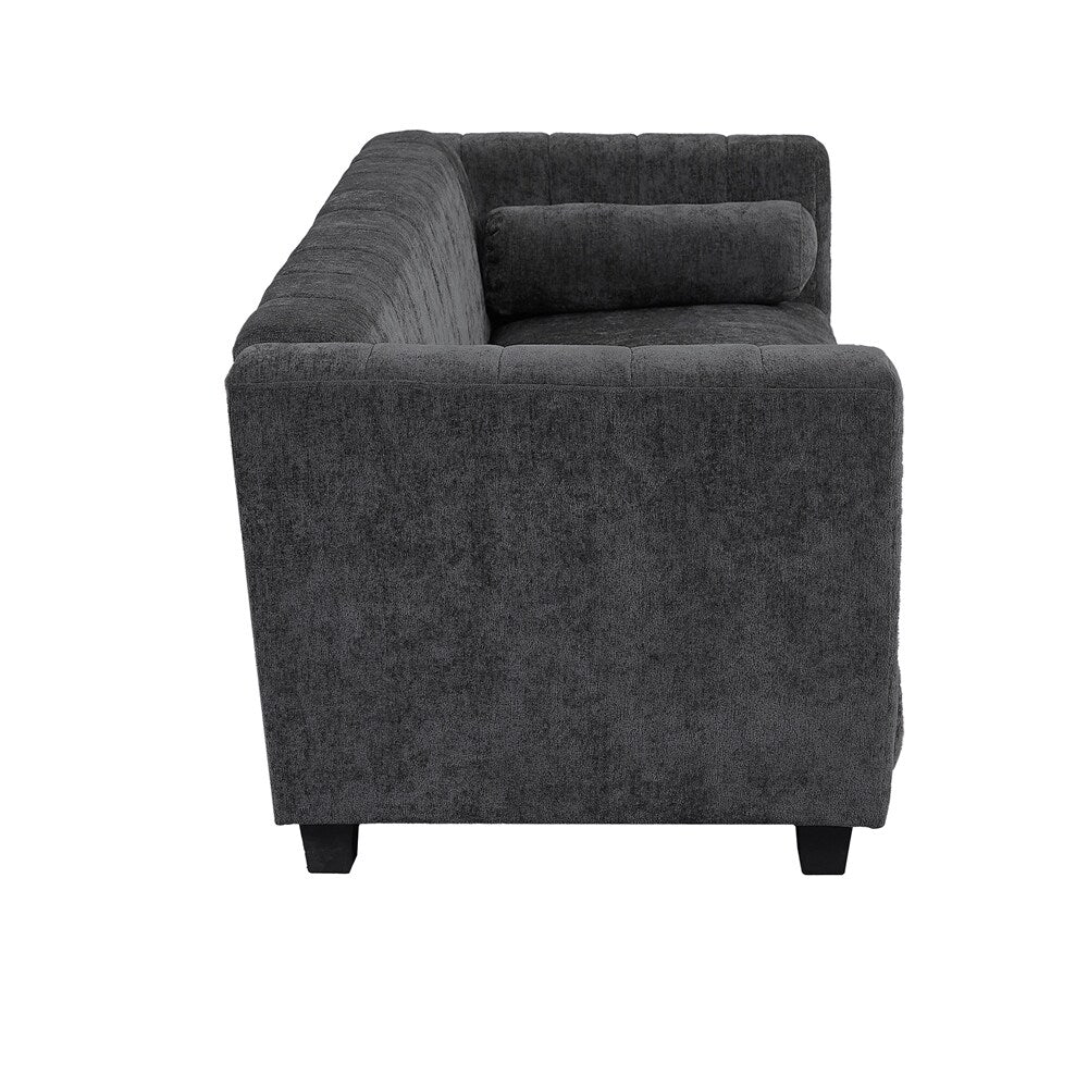 Canapé rembourré en chenille 78,7 avec pieds