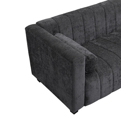 Canapé rembourré en chenille 78,7 avec pieds