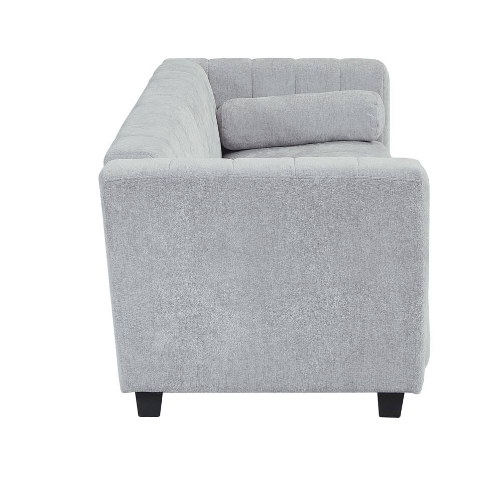 Canapé rembourré en chenille 78,7 avec pieds