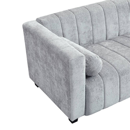 Canapé rembourré en chenille 78,7 avec pieds