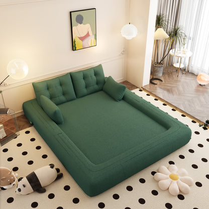 Lit pour chien 78,7 pouces, canapé-lit pliable 3 en 1