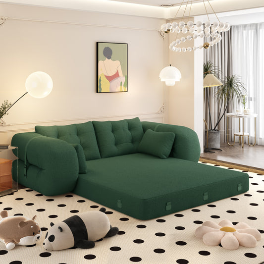 Lit pour chien 78,7 pouces, canapé-lit pliable 3 en 1