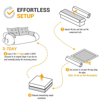 Canapé-lit 3 places modulable Teddy 78.7, convertible