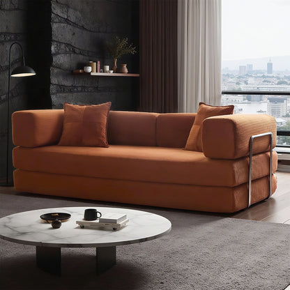 Canapé-lit convertible de 78,8 cm avec coussin et accoudoirs
