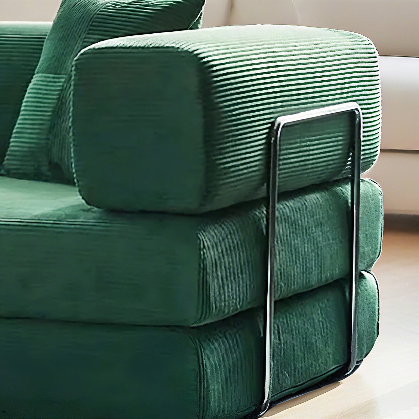 Canapé-lit convertible de 78,8 cm avec coussin et accoudoirs
