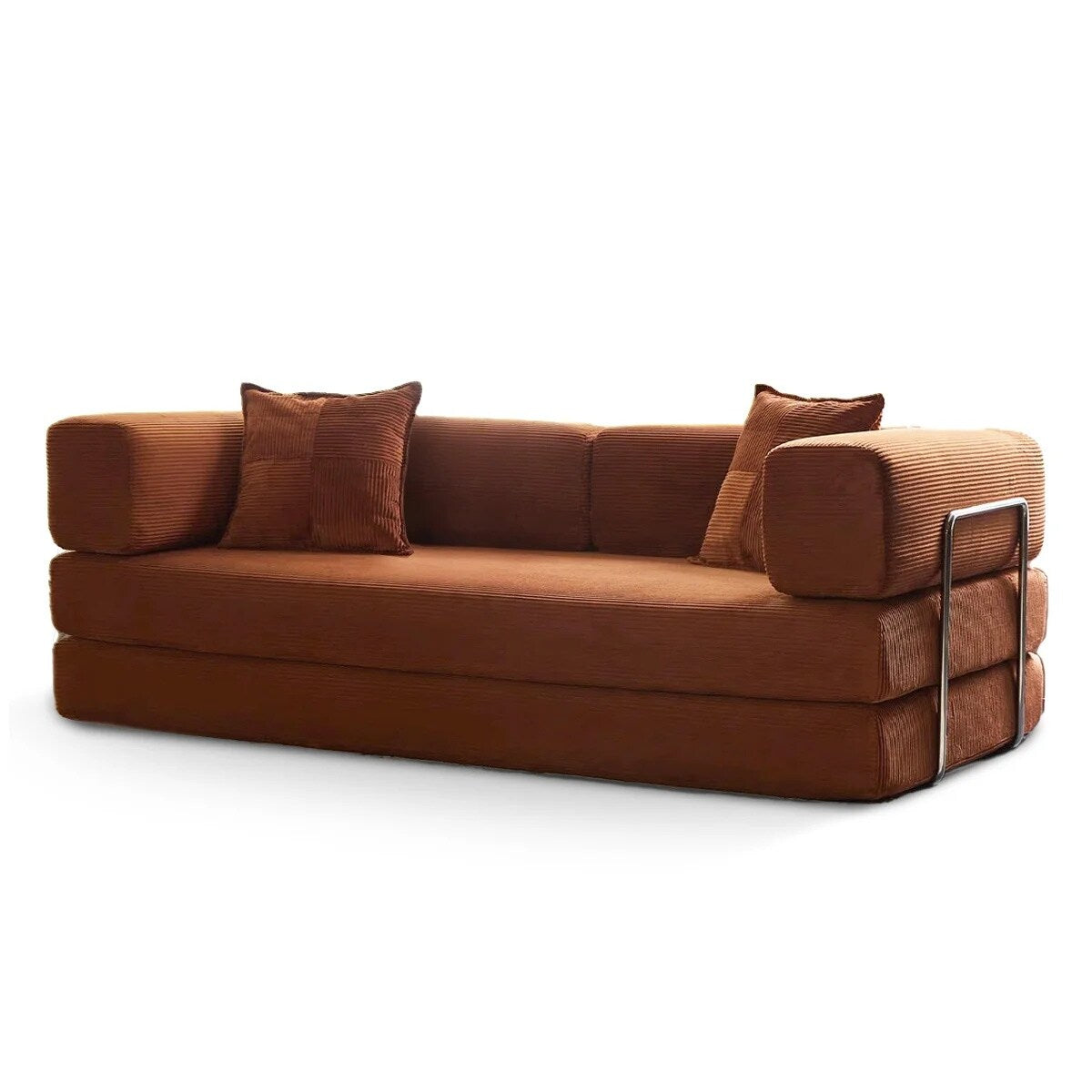 Canapé-lit convertible 78,8 pouces avec oreiller de compression, confortable, futon