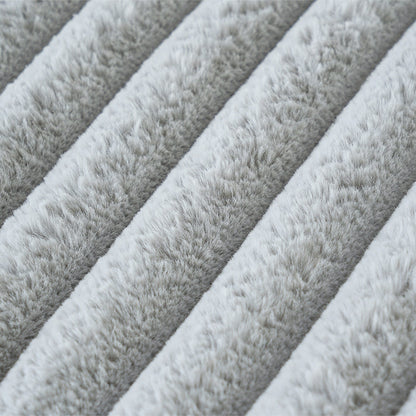 Canapé-lit en tissu pelucheux de 78 po