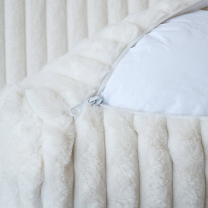 Canapé-lit en tissu pelucheux de 78 po