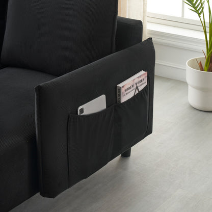 Canapé de 79,50 pouces de long, avec des sièges spacieux et confortables, pour appartement, bureau, salon