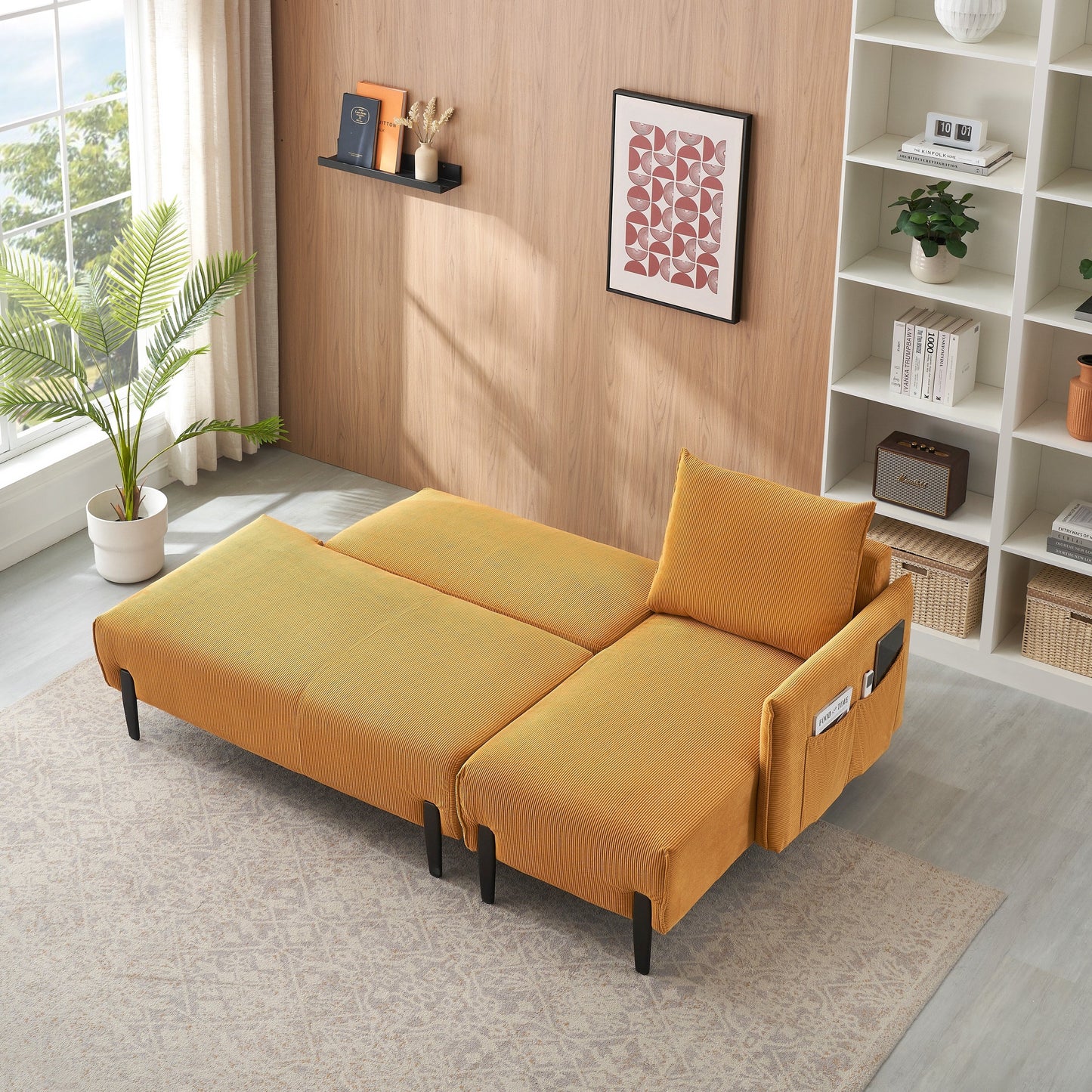 Canapé de 79,50 pouces de long, avec des sièges spacieux et confortables, pour appartement, bureau, salon