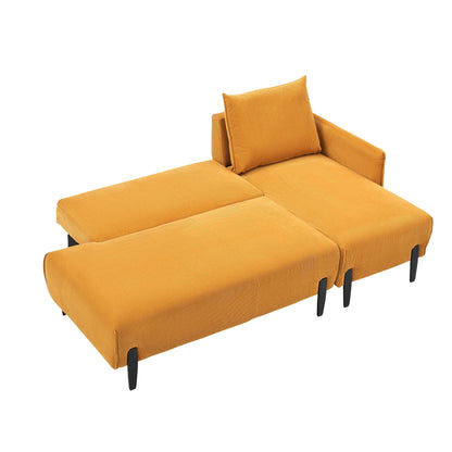 Canapé de 79,50 pouces de long, avec des sièges spacieux et confortables, pour appartement, bureau, salon