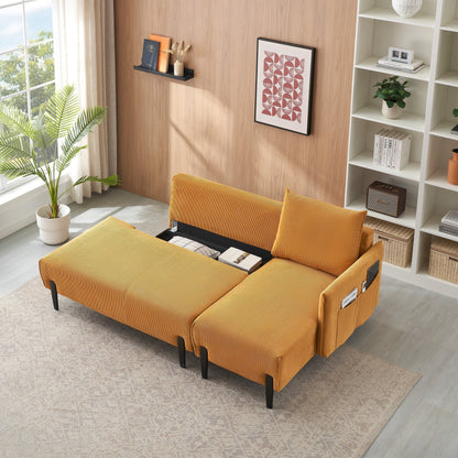Canapé de 79,50 pouces de long, avec des sièges spacieux et confortables, pour appartement, bureau, salon