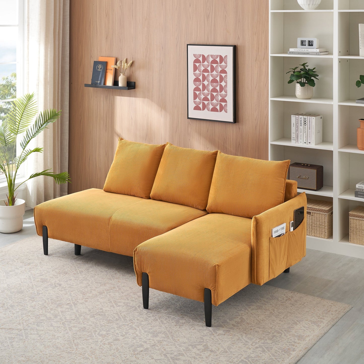 Canapé de 79,50 pouces de long, avec des sièges spacieux et confortables, pour appartement, bureau, salon
